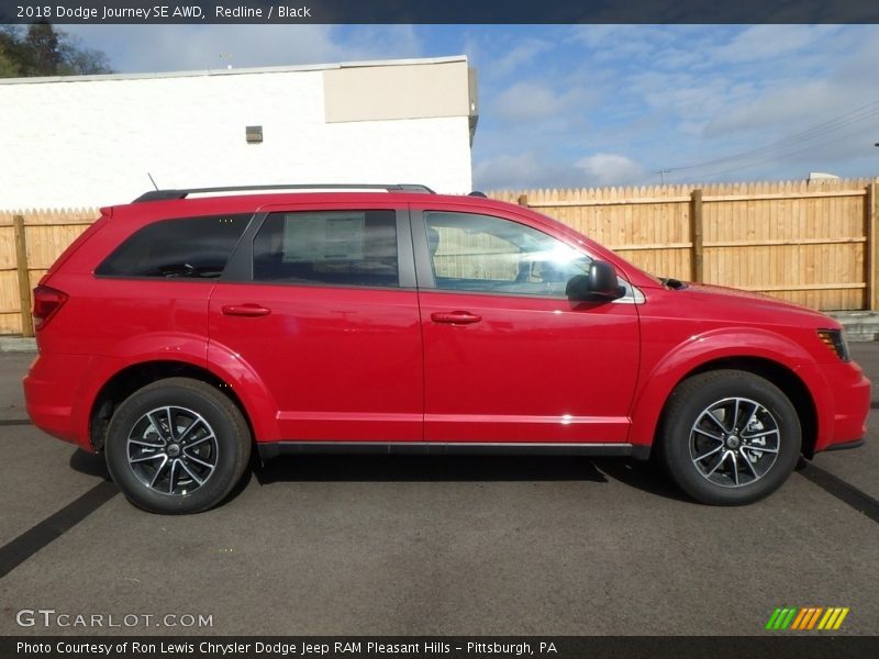 Redline / Black 2018 Dodge Journey SE AWD
