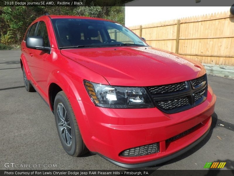 Redline / Black 2018 Dodge Journey SE AWD