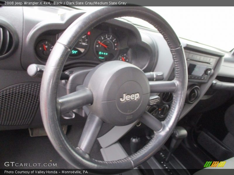 Black / Dark Slate Gray/Medium Slate Gray 2008 Jeep Wrangler X 4x4