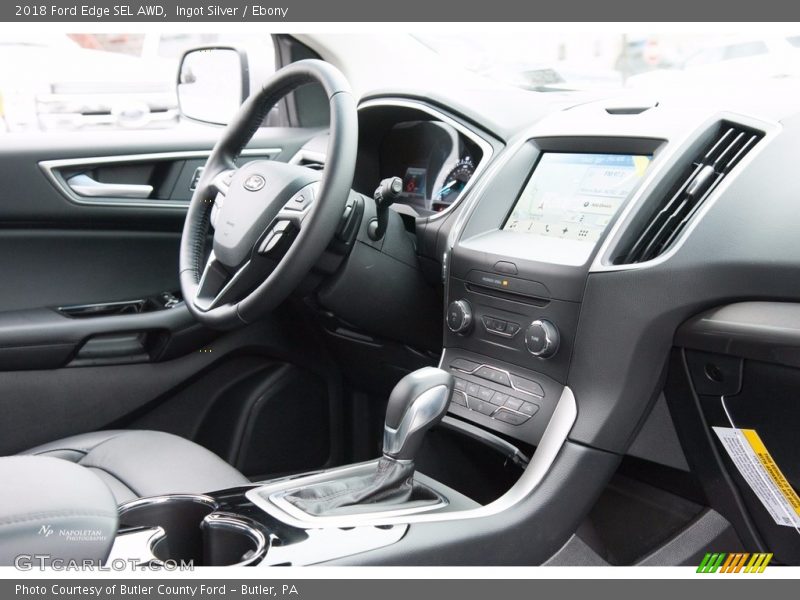 Ingot Silver / Ebony 2018 Ford Edge SEL AWD