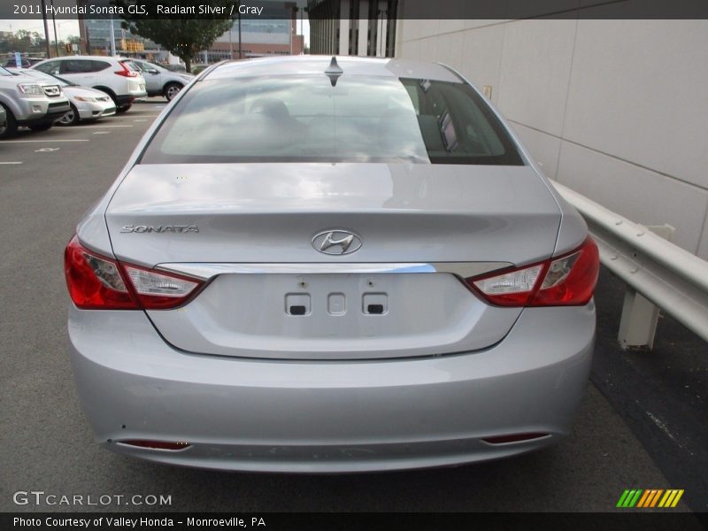 Radiant Silver / Gray 2011 Hyundai Sonata GLS