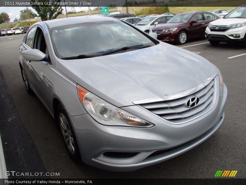 Radiant Silver / Gray 2011 Hyundai Sonata GLS