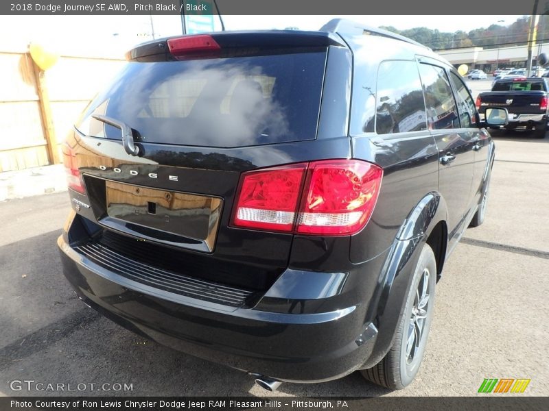 Pitch Black / Black 2018 Dodge Journey SE AWD