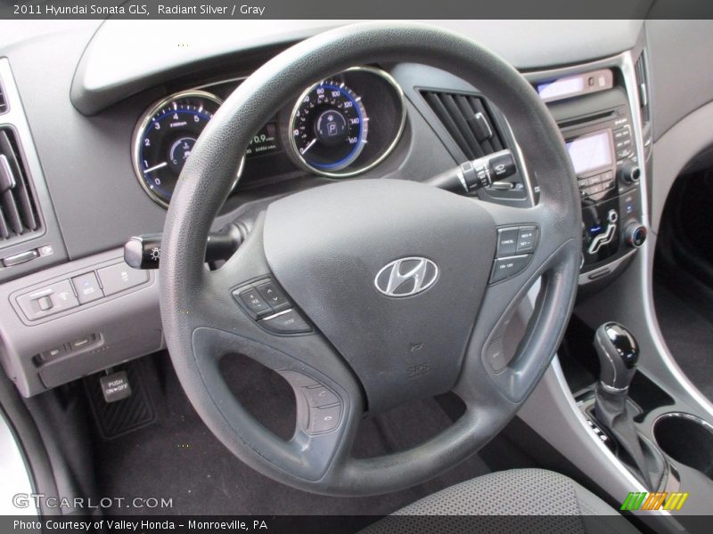 Radiant Silver / Gray 2011 Hyundai Sonata GLS