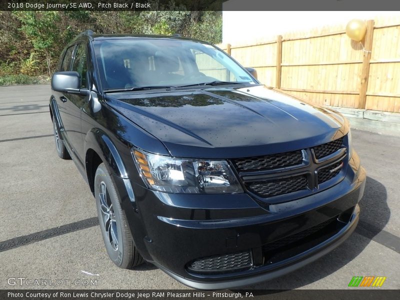 Pitch Black / Black 2018 Dodge Journey SE AWD