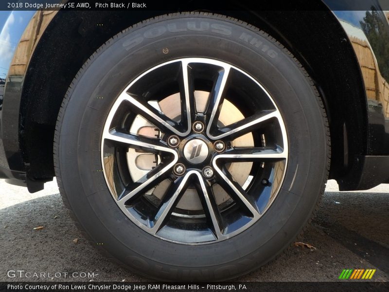 Pitch Black / Black 2018 Dodge Journey SE AWD