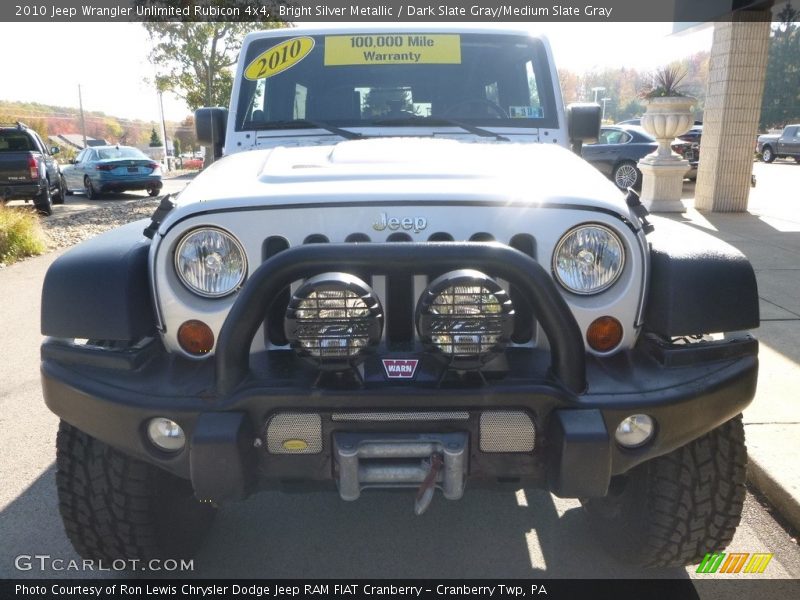 Bright Silver Metallic / Dark Slate Gray/Medium Slate Gray 2010 Jeep Wrangler Unlimited Rubicon 4x4