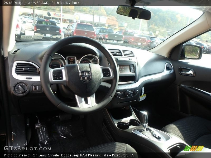 Pitch Black / Black 2018 Dodge Journey SE AWD