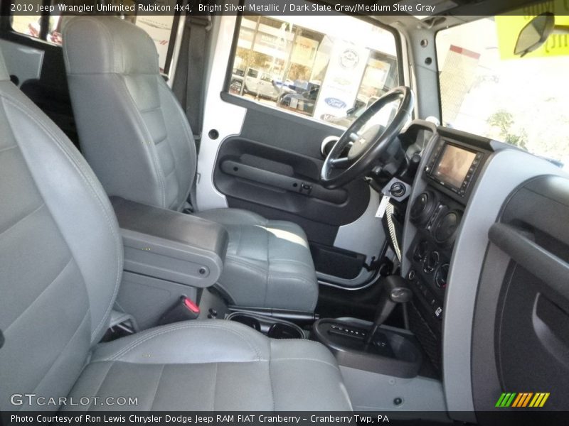 Bright Silver Metallic / Dark Slate Gray/Medium Slate Gray 2010 Jeep Wrangler Unlimited Rubicon 4x4