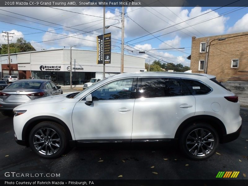 Snowflake White Pearl Mica / Black 2018 Mazda CX-9 Grand Touring AWD