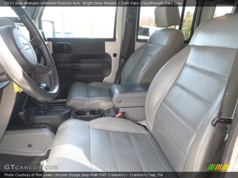 Bright Silver Metallic / Dark Slate Gray/Medium Slate Gray 2010 Jeep Wrangler Unlimited Rubicon 4x4