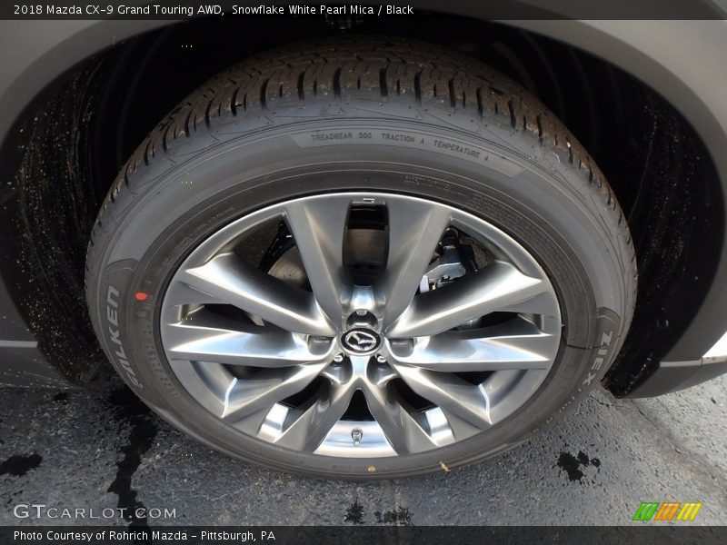 Snowflake White Pearl Mica / Black 2018 Mazda CX-9 Grand Touring AWD