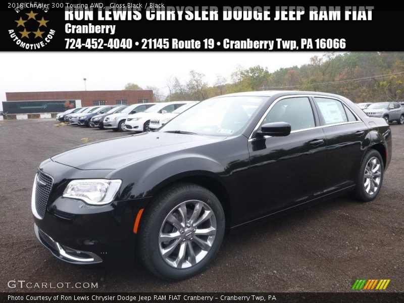 Gloss Black / Black 2018 Chrysler 300 Touring AWD