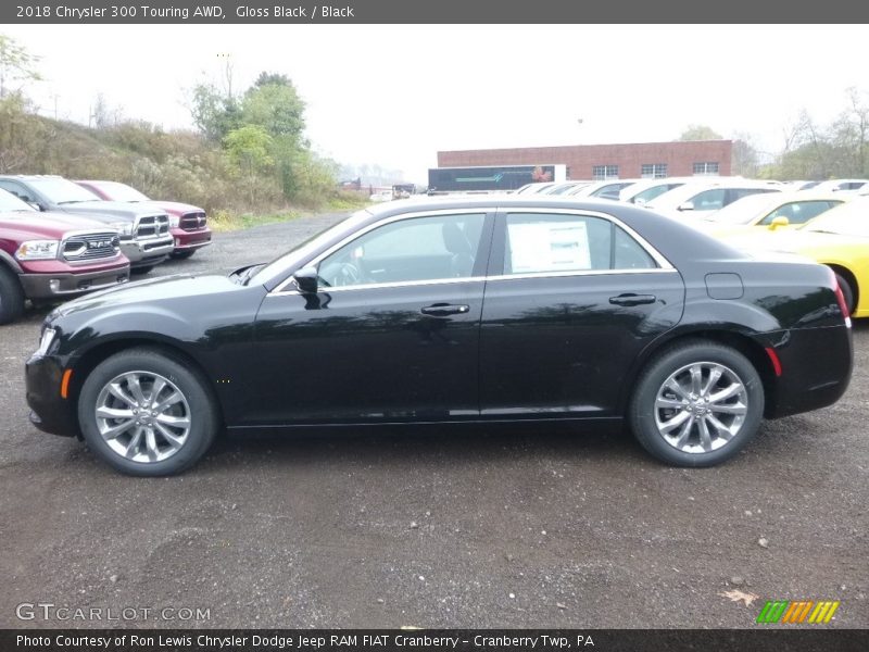 Gloss Black / Black 2018 Chrysler 300 Touring AWD