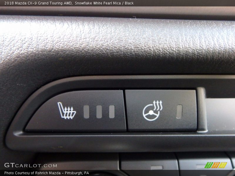 Snowflake White Pearl Mica / Black 2018 Mazda CX-9 Grand Touring AWD