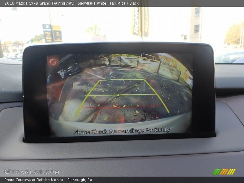 Snowflake White Pearl Mica / Black 2018 Mazda CX-9 Grand Touring AWD
