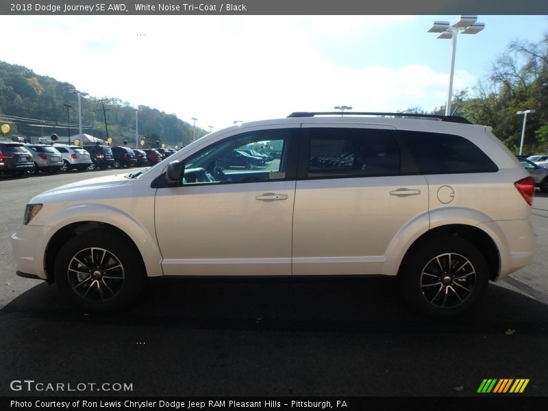White Noise Tri-Coat / Black 2018 Dodge Journey SE AWD