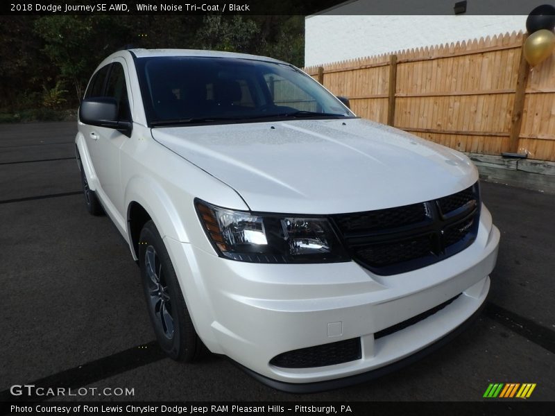 White Noise Tri-Coat / Black 2018 Dodge Journey SE AWD