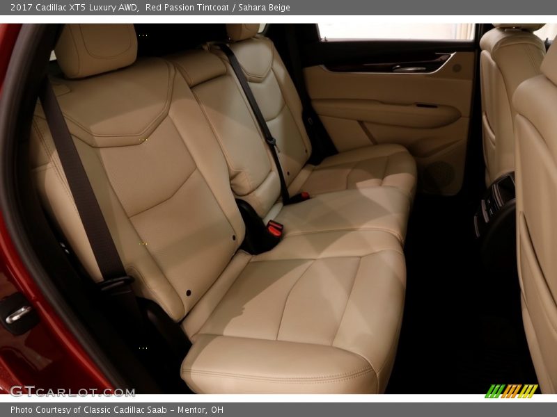 Red Passion Tintcoat / Sahara Beige 2017 Cadillac XT5 Luxury AWD