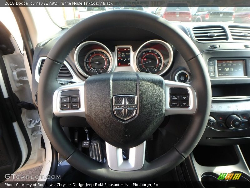 White Noise Tri-Coat / Black 2018 Dodge Journey SE AWD