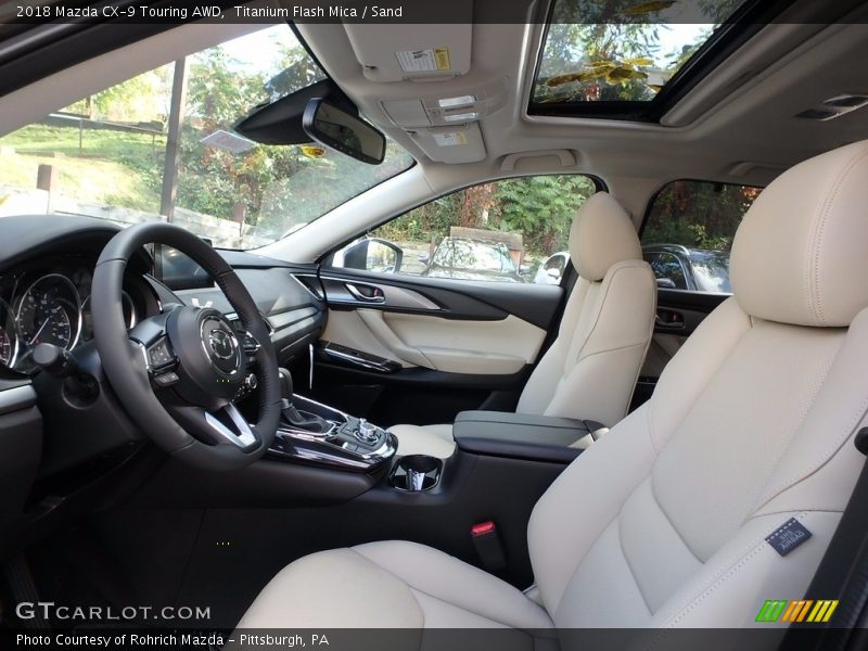 Titanium Flash Mica / Sand 2018 Mazda CX-9 Touring AWD