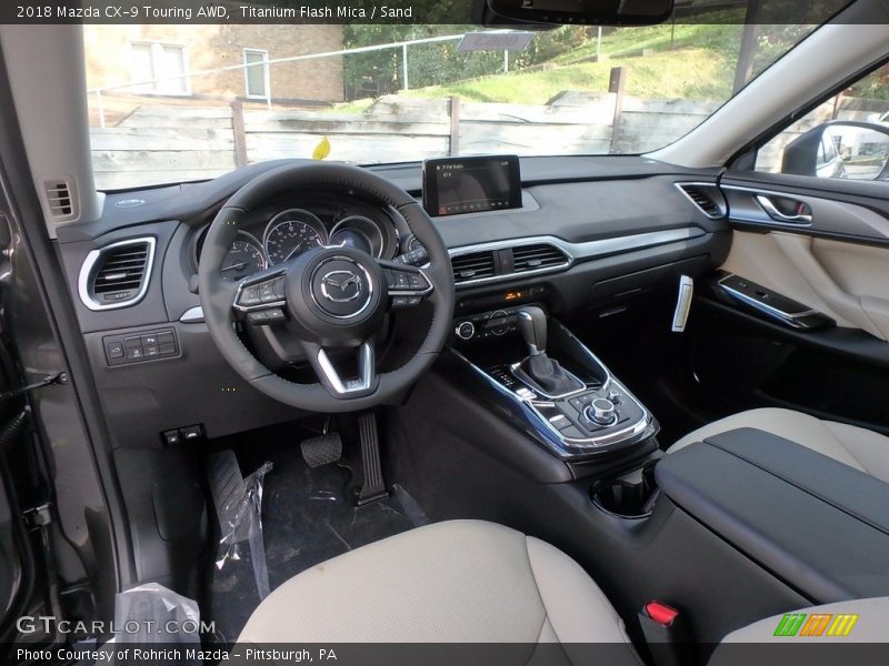 Titanium Flash Mica / Sand 2018 Mazda CX-9 Touring AWD