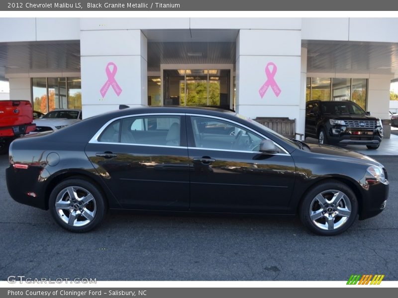 Black Granite Metallic / Titanium 2012 Chevrolet Malibu LS