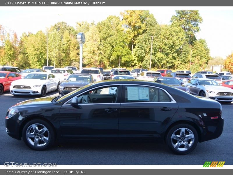 Black Granite Metallic / Titanium 2012 Chevrolet Malibu LS