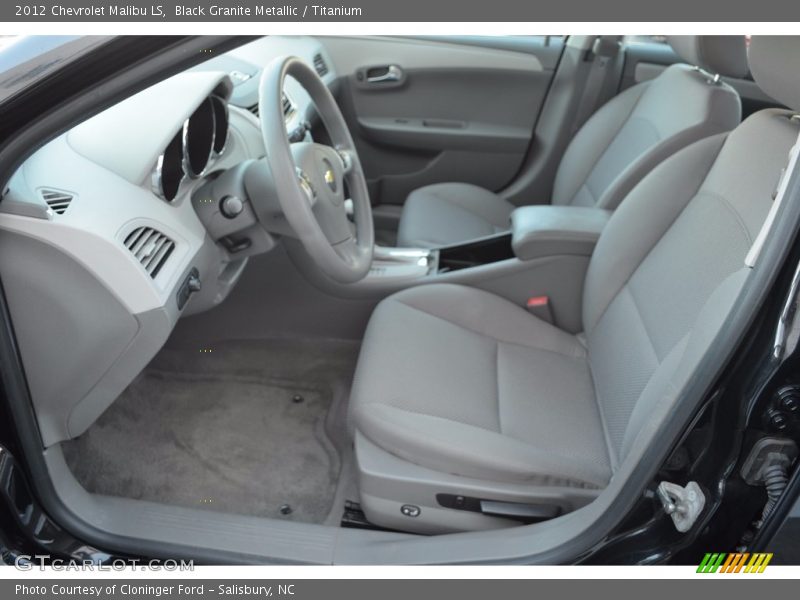 Black Granite Metallic / Titanium 2012 Chevrolet Malibu LS