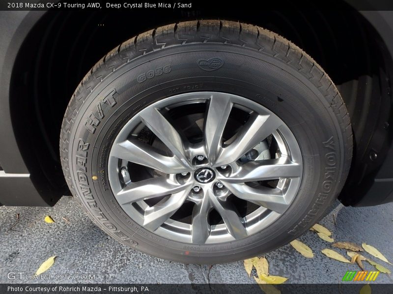 Deep Crystal Blue Mica / Sand 2018 Mazda CX-9 Touring AWD