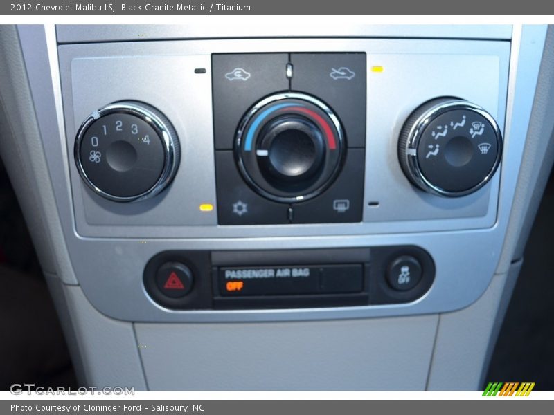Black Granite Metallic / Titanium 2012 Chevrolet Malibu LS