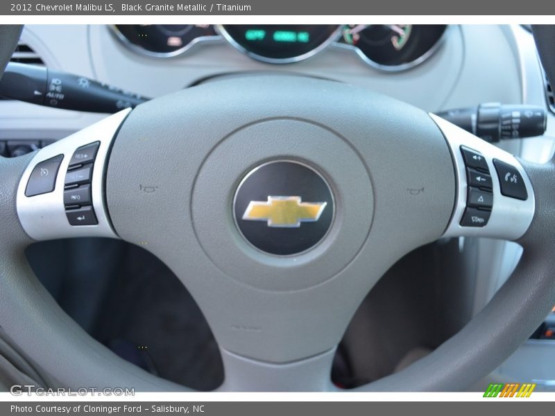 Black Granite Metallic / Titanium 2012 Chevrolet Malibu LS