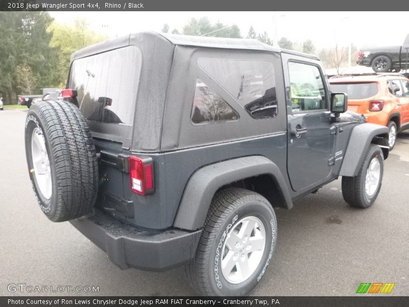 Rhino / Black 2018 Jeep Wrangler Sport 4x4