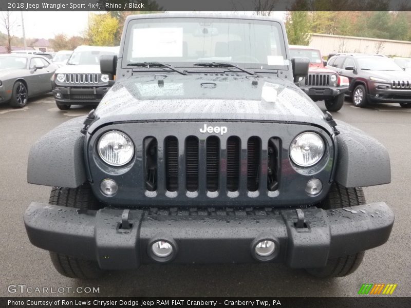 Rhino / Black 2018 Jeep Wrangler Sport 4x4