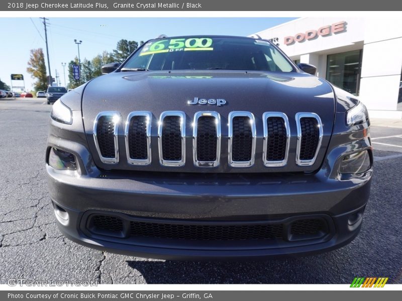 Granite Crystal Metallic / Black 2018 Jeep Cherokee Latitude Plus