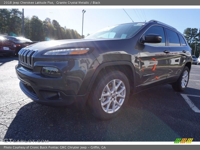 Granite Crystal Metallic / Black 2018 Jeep Cherokee Latitude Plus