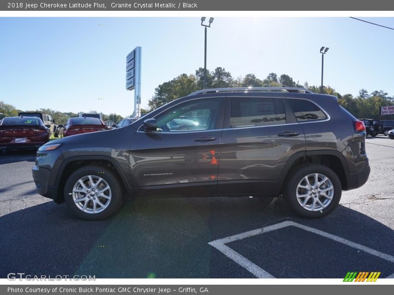 Granite Crystal Metallic / Black 2018 Jeep Cherokee Latitude Plus
