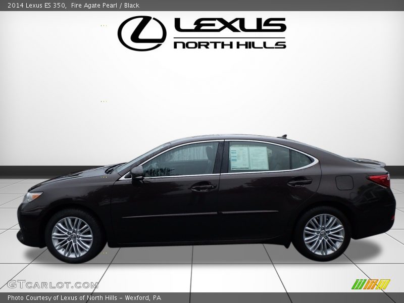 Fire Agate Pearl / Black 2014 Lexus ES 350