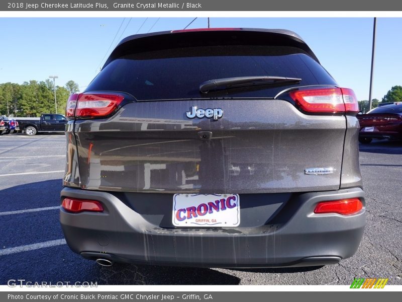 Granite Crystal Metallic / Black 2018 Jeep Cherokee Latitude Plus