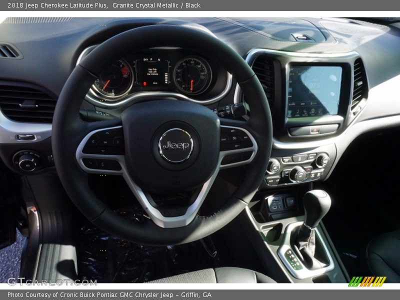 Granite Crystal Metallic / Black 2018 Jeep Cherokee Latitude Plus