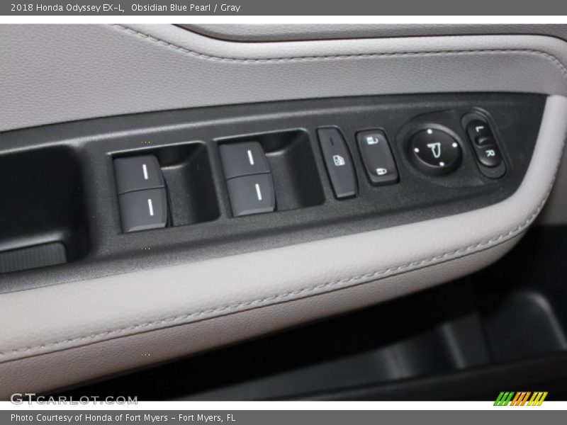 Obsidian Blue Pearl / Gray 2018 Honda Odyssey EX-L