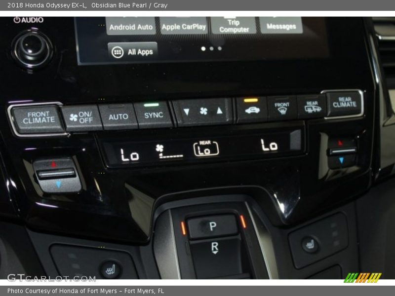 Obsidian Blue Pearl / Gray 2018 Honda Odyssey EX-L