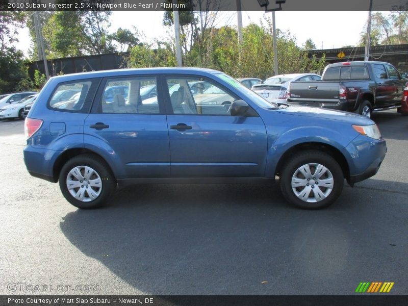 Newport Blue Pearl / Platinum 2010 Subaru Forester 2.5 X