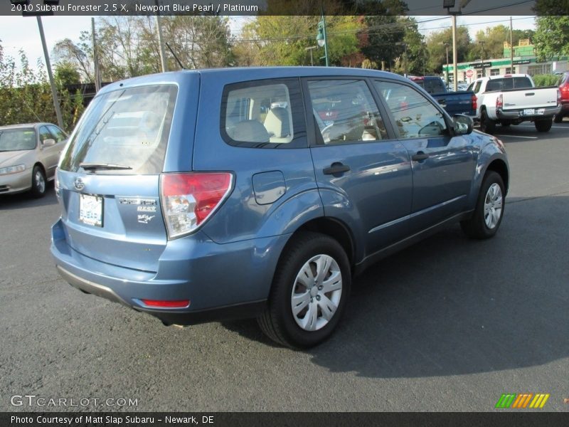 Newport Blue Pearl / Platinum 2010 Subaru Forester 2.5 X