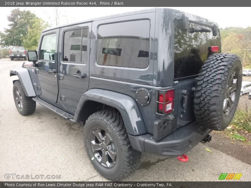 Rhino / Black 2018 Jeep Wrangler Unlimited Rubicon Recon 4x4