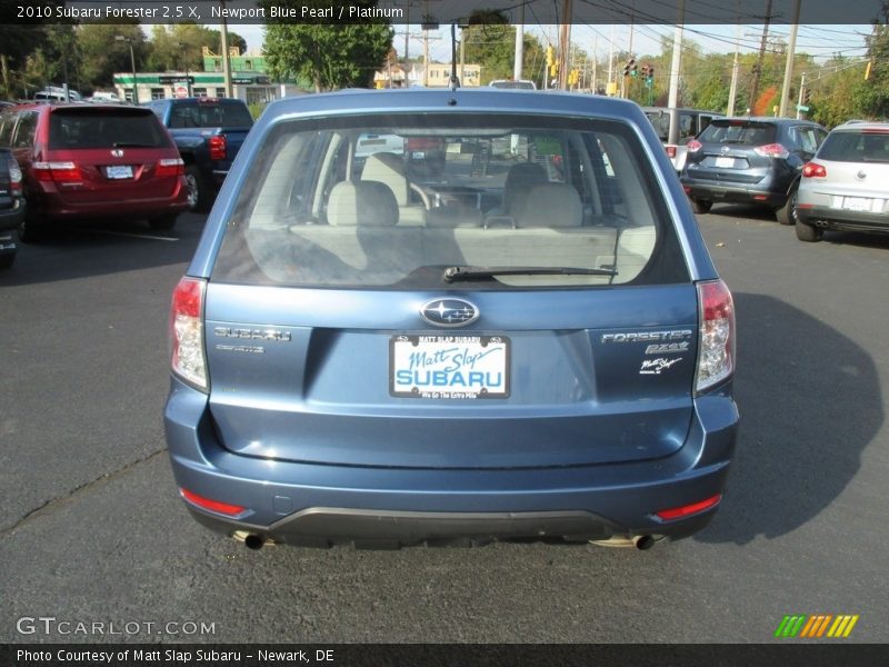 Newport Blue Pearl / Platinum 2010 Subaru Forester 2.5 X