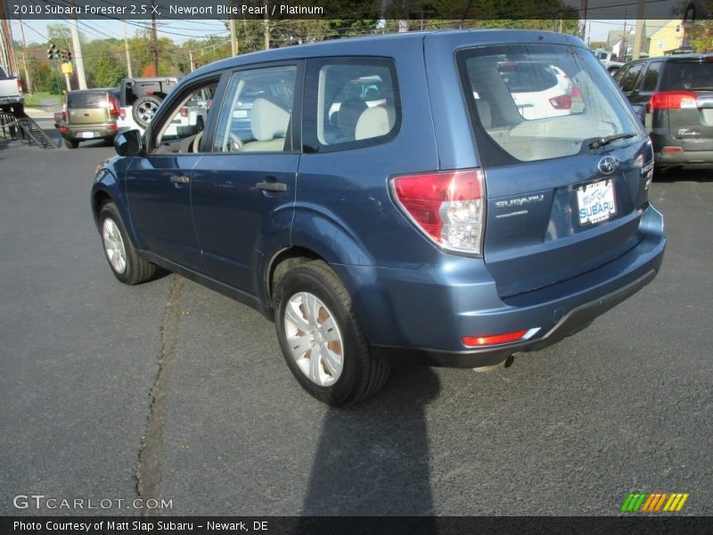 Newport Blue Pearl / Platinum 2010 Subaru Forester 2.5 X