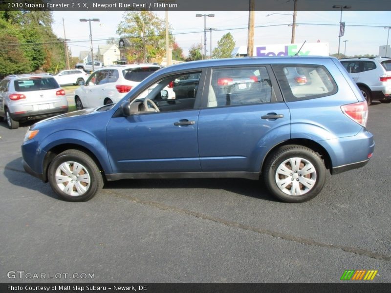 Newport Blue Pearl / Platinum 2010 Subaru Forester 2.5 X