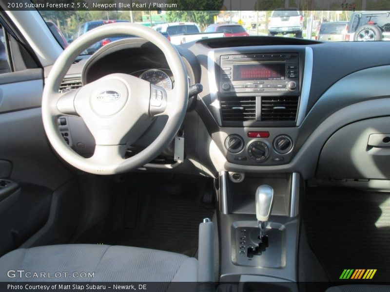 Newport Blue Pearl / Platinum 2010 Subaru Forester 2.5 X