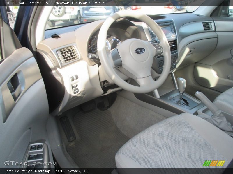 Newport Blue Pearl / Platinum 2010 Subaru Forester 2.5 X